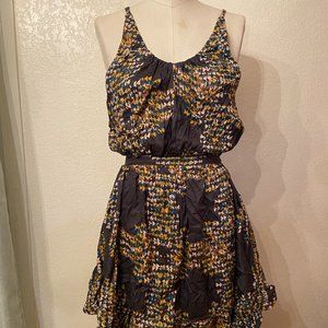 Light Woven - Flowy dress, backless, halter ties